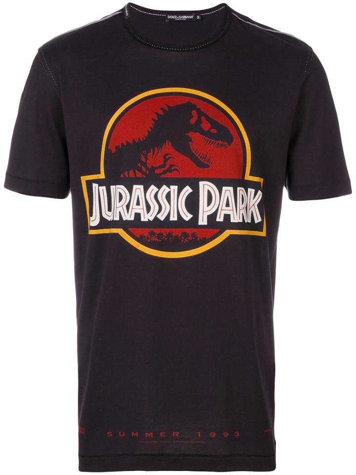 Dolce & Gabbana - 'jurassic Park' T-shirt - Men - Cotton - 54, Black, Cotton