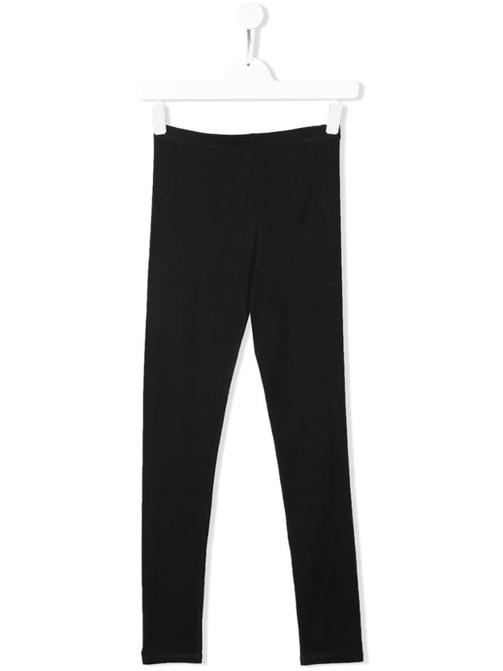 Burberry Kids Krista Logo Panelled Leggings - Black