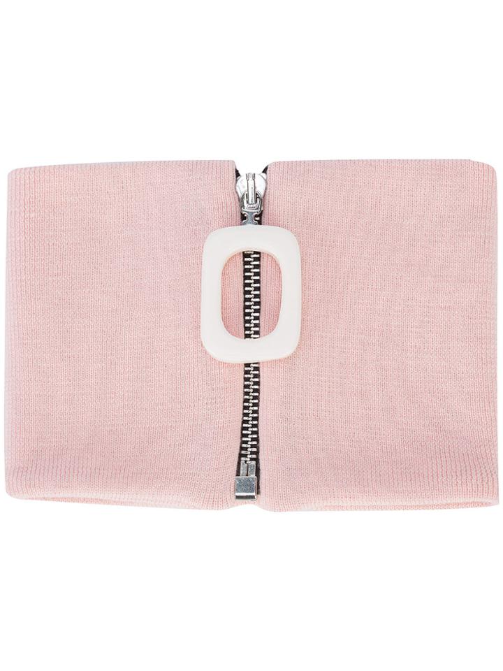 Jw Anderson Zip Front Neckband - Pink & Purple