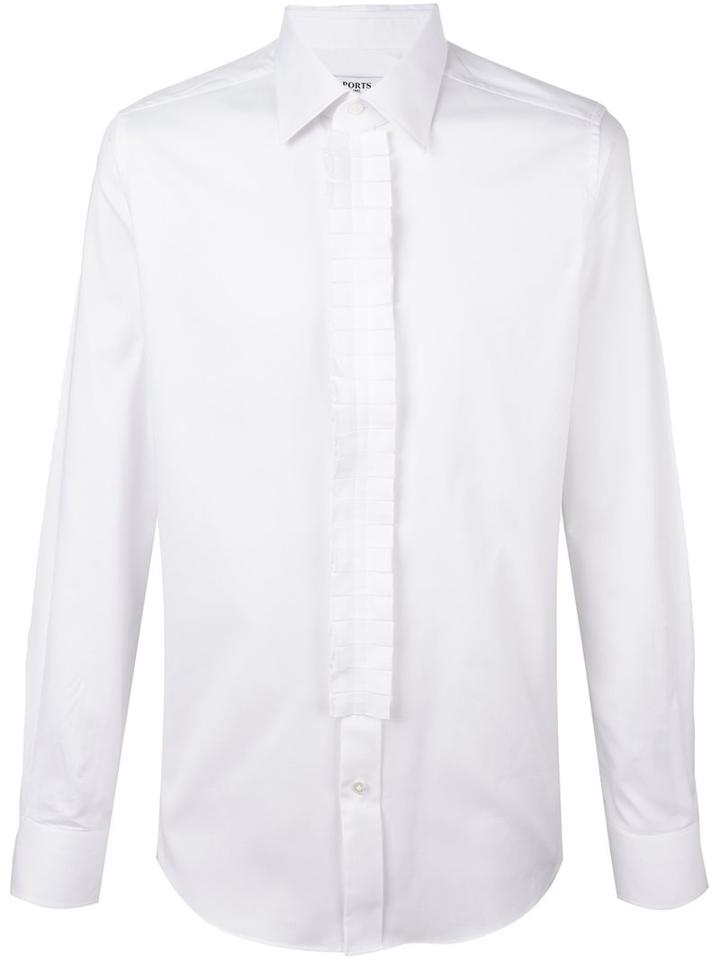 Ports 1961 'n&deg;9' Shirt, Men's, Size: 43, White, Cotton