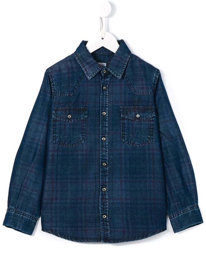 Morley Checked Shirt, Boy's, Size: 6 Yrs, Blue