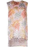 Adam Lippes Painted Asymmetric Tunic Top - White