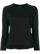 Simone Rocha Ruffle Detail Long-sleeve T-shirt - Black