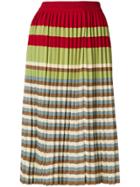 Marni Paneled Pleated Skirt - Multicolour