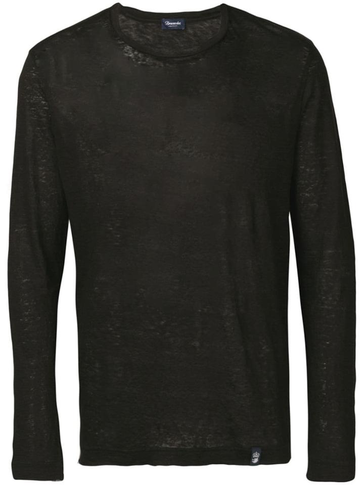 Drumohr Crew Neck Sweatshirt - Black