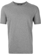 Dolce & Gabbana Crew Neck T-shirt, Men's, Size: 52, Grey, Cotton