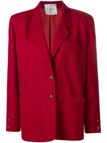 Fendi Vintage Fendi Jacket - Red