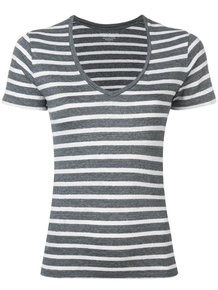 Majestic Filatures Striped T-shirt - Grey