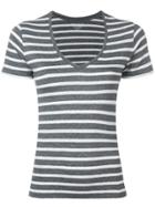 Majestic Filatures Striped T-shirt - Grey