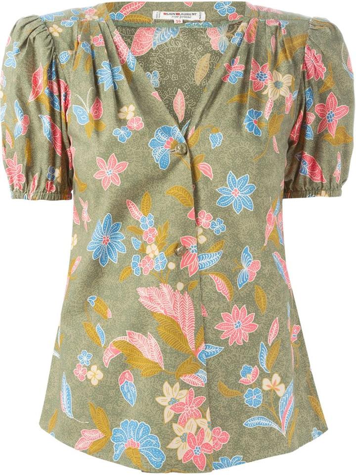 Yves Saint Laurent Vintage Puffy Sleeve Top