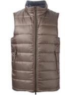 Herno Padded Gilet, Men's, Size: 54, Brown, Polyamide/feather Down