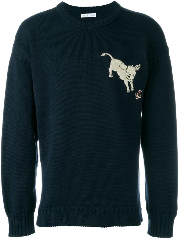 J.w. Anderson Embroidered Donkey Sweatshirt