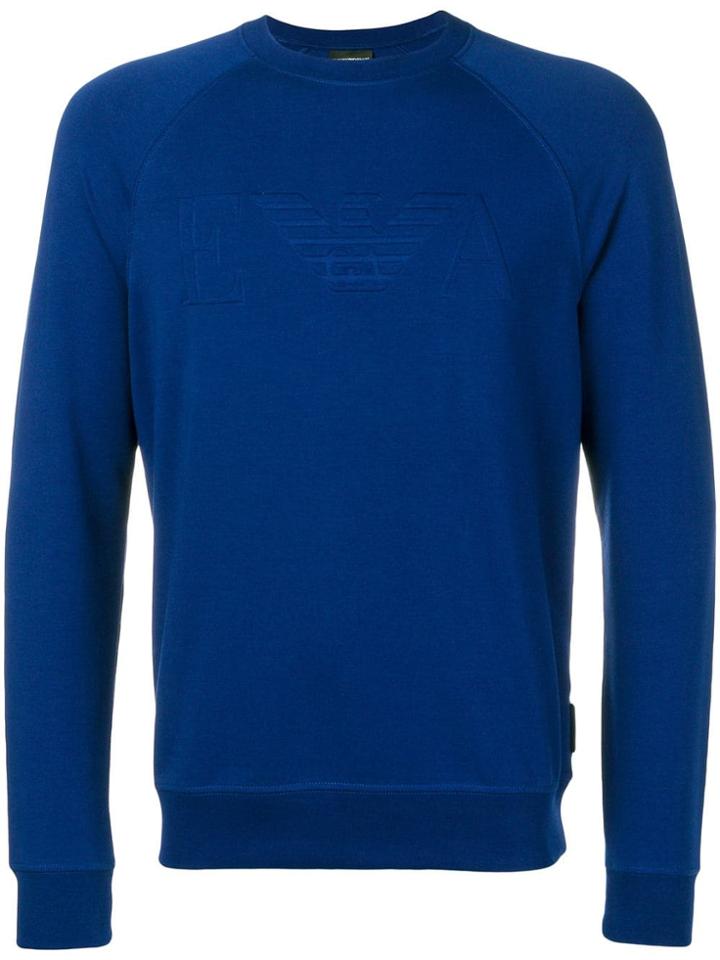 Emporio Armani Logo Sweatshirt - Blue