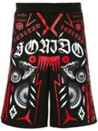 Marcelo Burlon County Of Milan Palben Shorts, Men's, Size: Xs, Black, Cotton