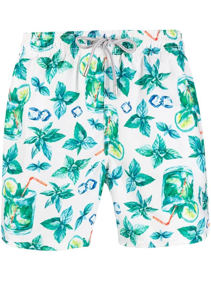 Mc2 Saint Barth Mojito Taste Swim Shorts - White