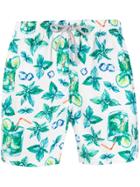 Mc2 Saint Barth Mojito Taste Swim Shorts - White