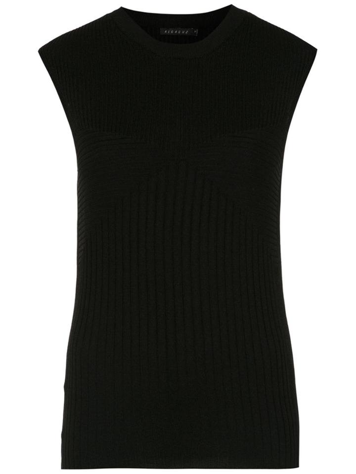 Alcaçuz Knit Gerbera Blouse - Black