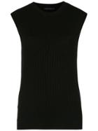 Alcaçuz Knit Gerbera Blouse - Black