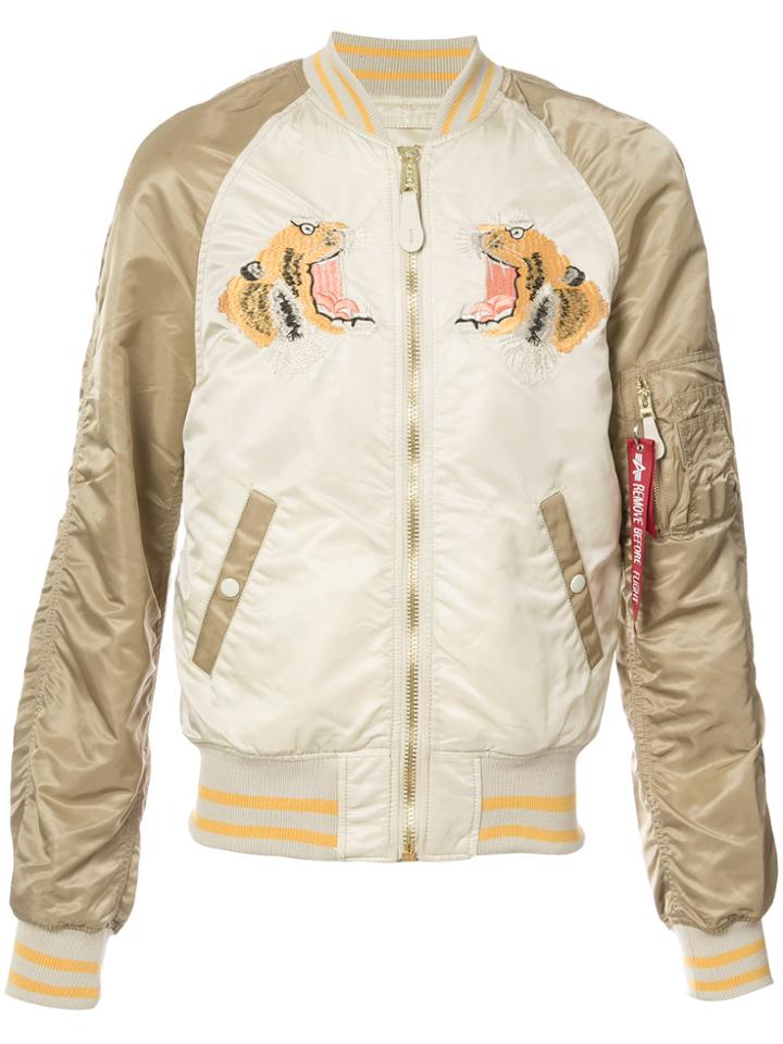 Alpha Industries Souvenir Tiger Jacket - Nude & Neutrals