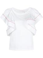 See By Chloé Ruffle Sleeved Blouse - White