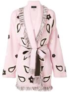 Alanui Belted Paisley Robe - Pink