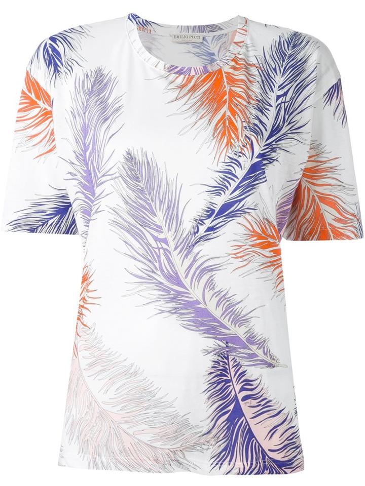 Emilio Pucci 'leaves' Print T-shirt