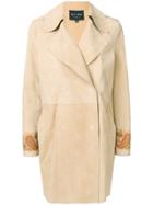 Etro Double-breasted Paisley Print Coat - Nude & Neutrals