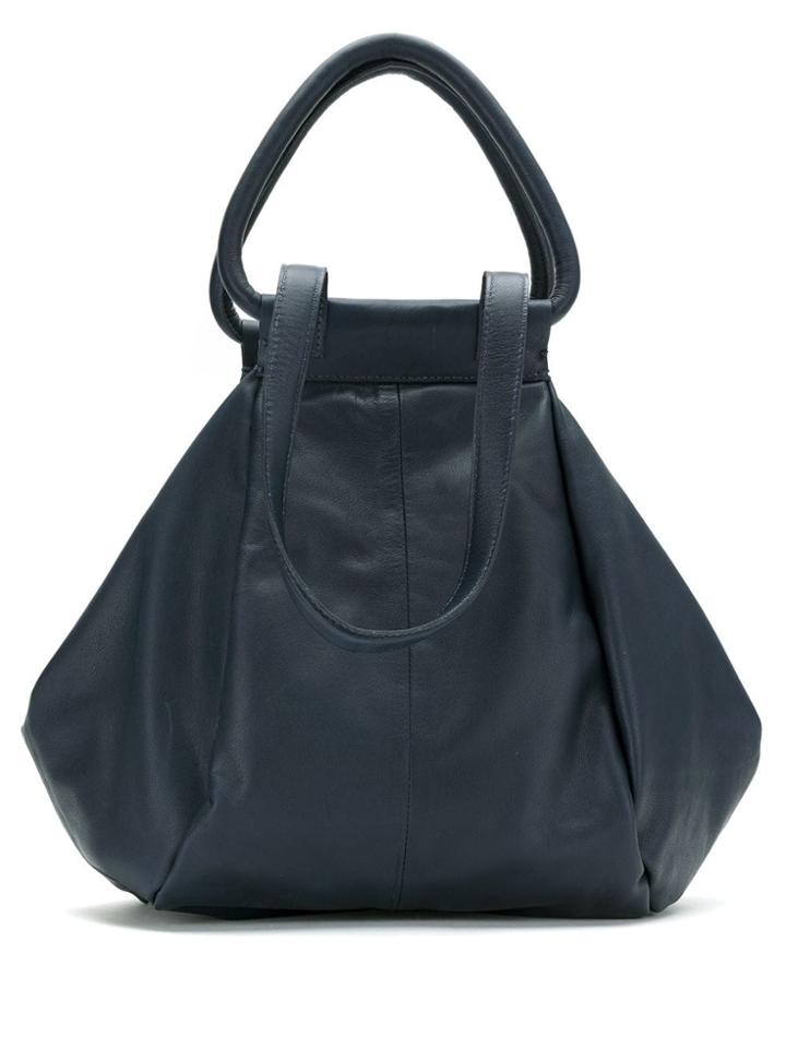 Mara Mac Leather Tote - Blue