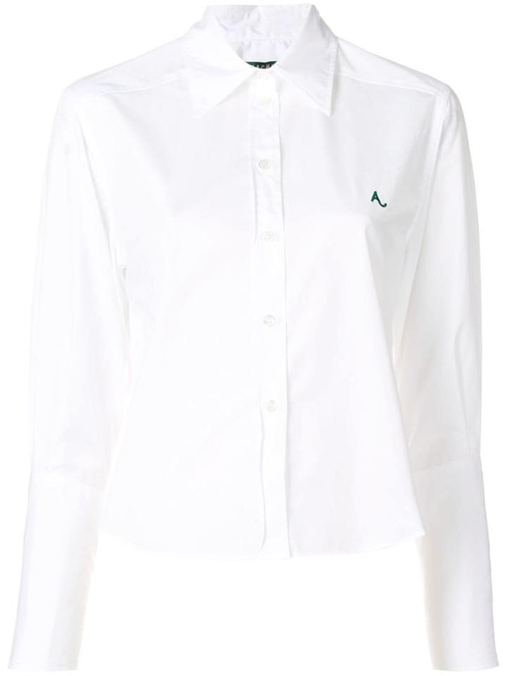Alexa Chung Deep Cuff Classic Shirt - White