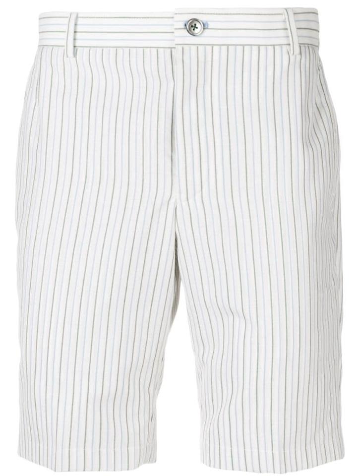 Thom Browne Pinstripe Chino Shorts - White