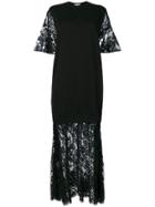 Mcq Alexander Mcqueen Lace Trim Dress - Black