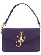 J.w.anderson Logo Plaque Shoulder Bag, Women's, Pink/purple