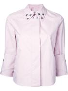 Mm6 Maison Margiela Studded Details Shirt - Pink & Purple