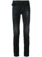 Frankie Morello Jewelled Slim Jeans - Black