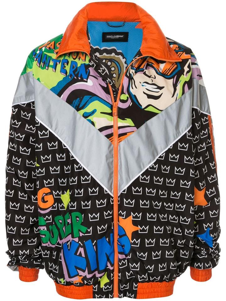 Dolce & Gabbana Comic Print Track Jacket - Multicolour