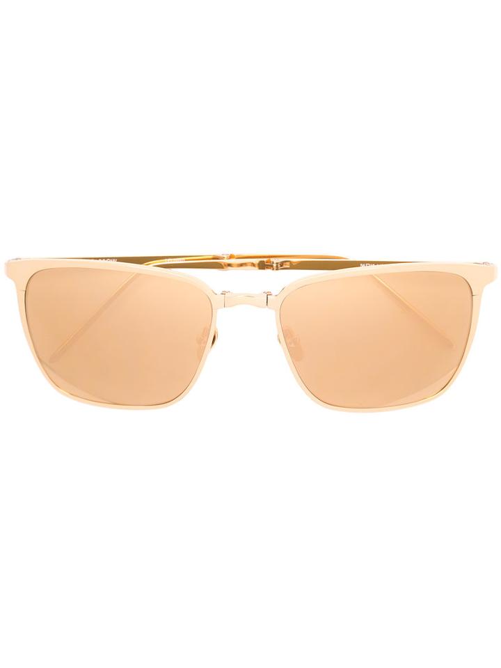 Linda Farrow - Square-frame Sunglasses - Men - Titanium - One Size, Grey, Titanium