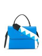 Tosca Blu Box Panel Shoulder Bag - Blue