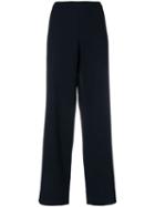 Chanel Pre-owned High Rise Wide-legged Trousers - Black