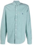 Polo Ralph Lauren Checked Logo Embroidered Shirt - Green