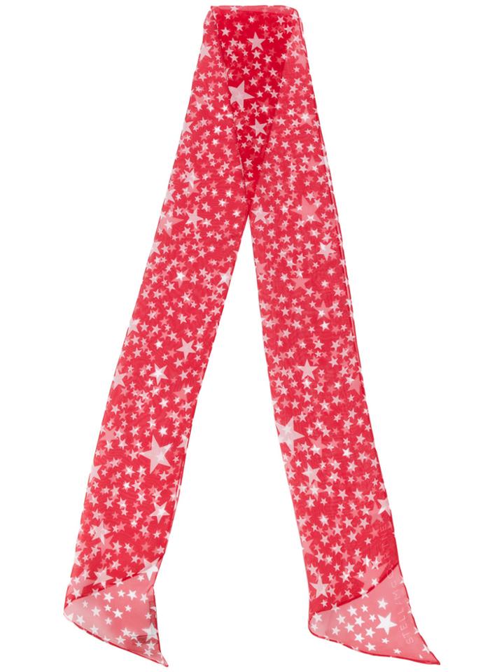 Stella Mccartney Star Print Scarf - Red