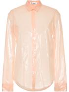 Jil Sander Plastic Effect Shirt - Pink & Purple