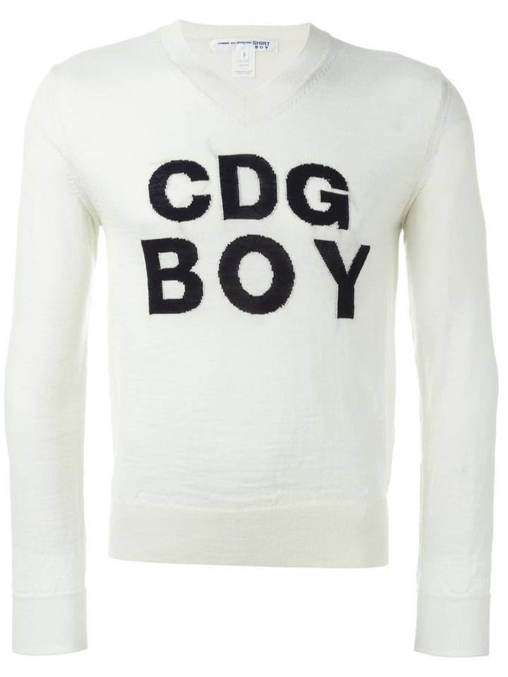 Comme Des Garçons Shirt Boy Logo Intarsia Jumper
