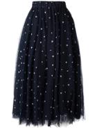 P.a.r.o.s.h. Star Detail Tulle Skirt, Women's, Size: Medium, Blue, Polyamide/polyester/acetate/viscose