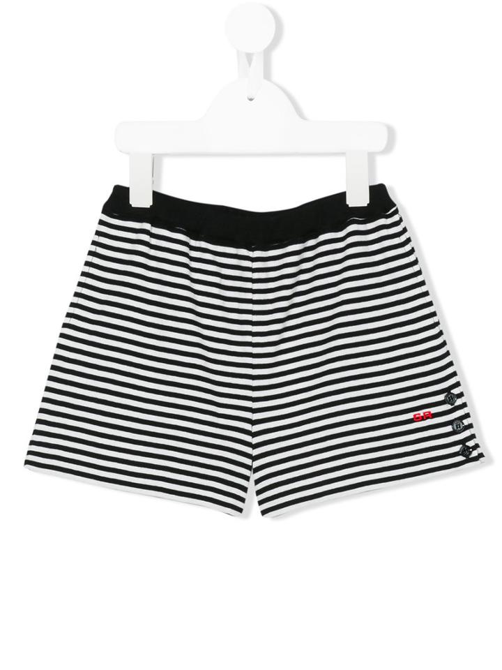 Rykiel Enfant Striped Shorts, Girl's, Size: 10 Yrs, White