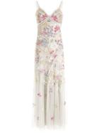 Needle & Thread Deconstructed Sequin Gown - Green