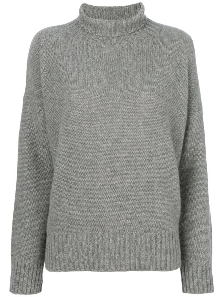 Ermanno Scervino Loose Fit Roll Neck Jumper - Grey