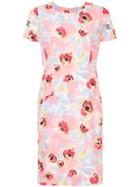 Chanel Vintage Floral Shortsleeved Dress - Pink & Purple