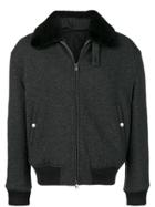 Alexander Mcqueen Fur Collar Jacket - Grey
