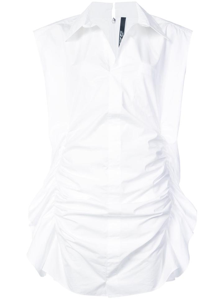 Paula Knorr Gathered Dress - White