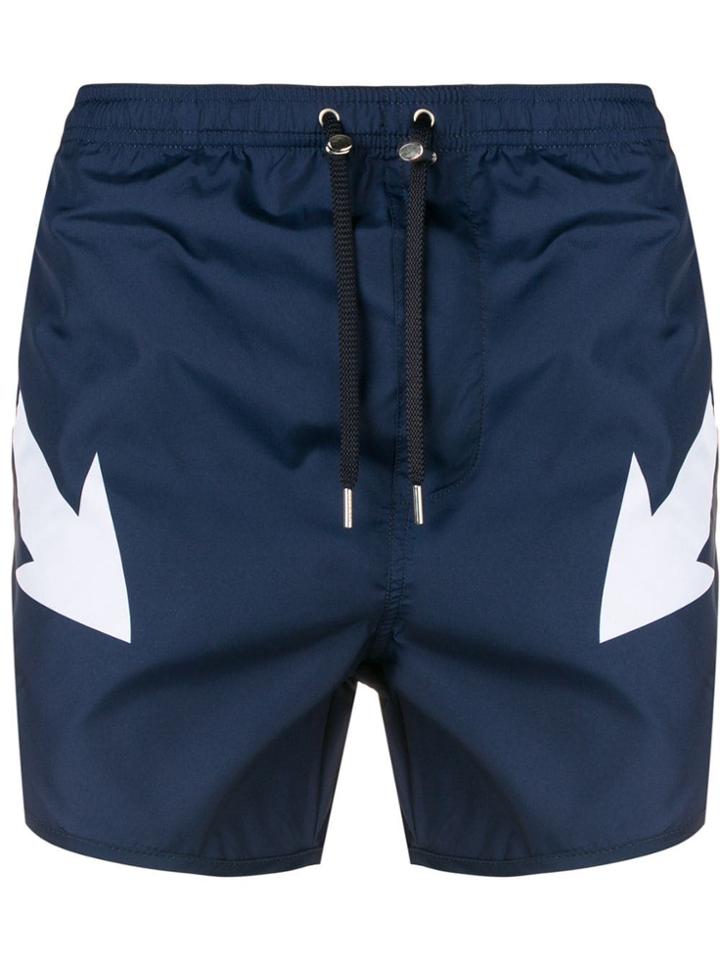 Neil Barrett Arrow Swim Shorts - Blue
